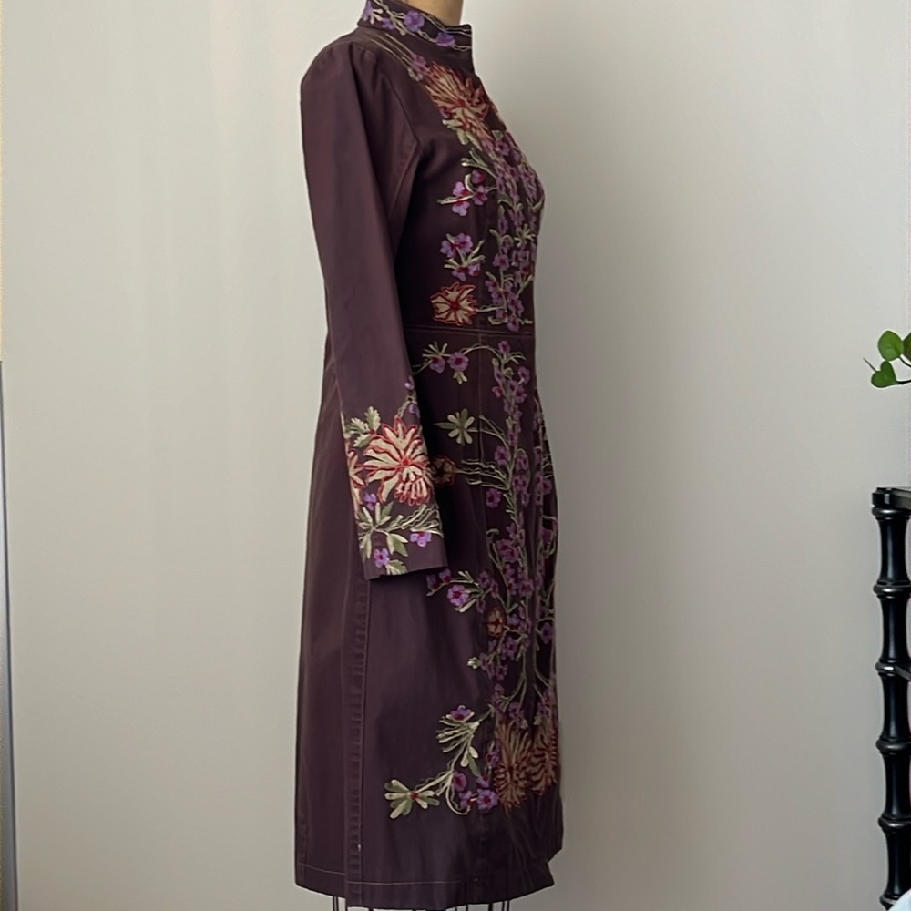 Vintage Embroidered Floral Duster Coat - Picture 8 of 16